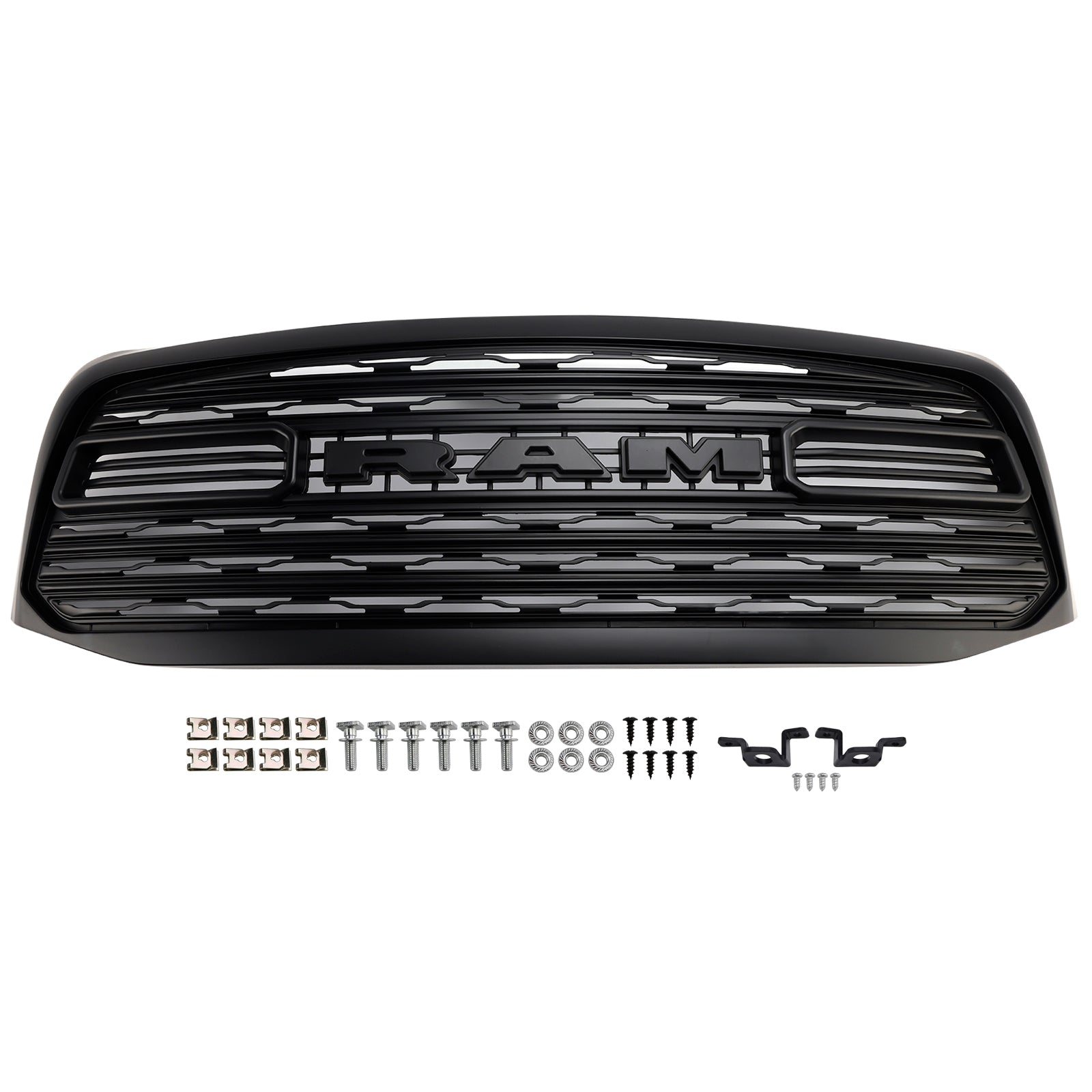 Dodge Ram 1500 2500 3500 2006-2008 LTD Style Grill Front Bumper Black Replacement Grille