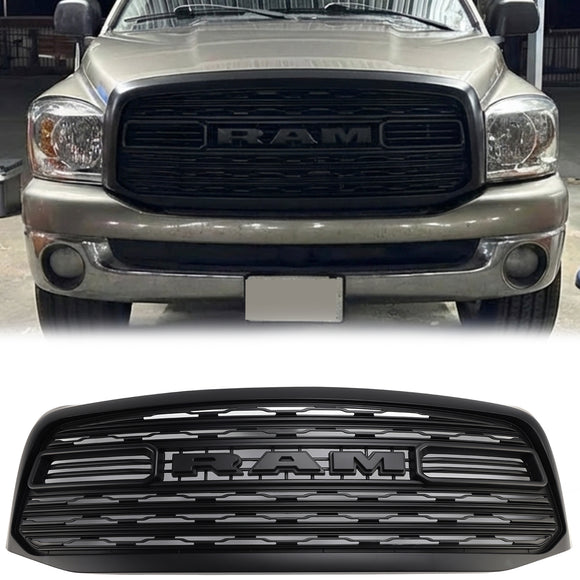 Dodge Ram 1500 2500 3500 2006-2008 LTD Style Grill Pare-chocs avant Noir Grille de remplacement