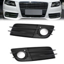 2008-2012 Audi A4 B8 S-Line/S4 Par Favo de Mel Luz de Nevoeiro Grill Capa Amortecedor Dianteiro Inferior Grade Preta 8K0807681C01C 8K0807682C01C-12