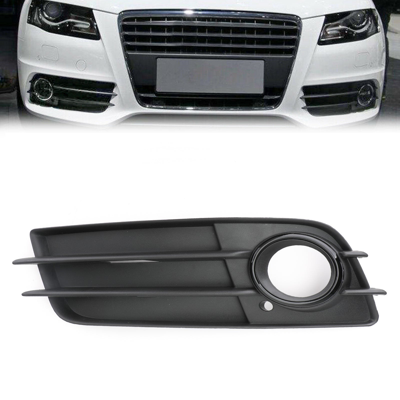 2008-2012 Audi A4 B8 S-line/s4 paire de voitures brouillard Grill Cover gauche et OEM droite/Grille de style en nid d'abeille