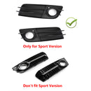 2008-2012 Audi A4 B8 S-Line/S4 Par Favo de Mel Luz de Nevoeiro Grill Capa Amortecedor Dianteiro Inferior Grade Preta 8K0807681C01C 8K0807682C01C-15