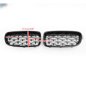 2012-2016 BMW 3-serie F30 318i/320i/328i/330i/335i/340i/320d Nieren vooraan Chroom/zwarte grills - 0