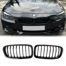 BMW 2012-2019 3-serie F30 F31 318i/320i/328i/330i/335i/340i/320d Glanzend Zwart Grill Niergrille