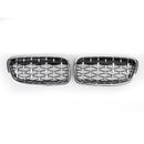 2012-2016 BMW 3 Series F30 318i/320i/328i/330i/335i/340i/320d Front Kidney Grille Chrome/Black Grills-17