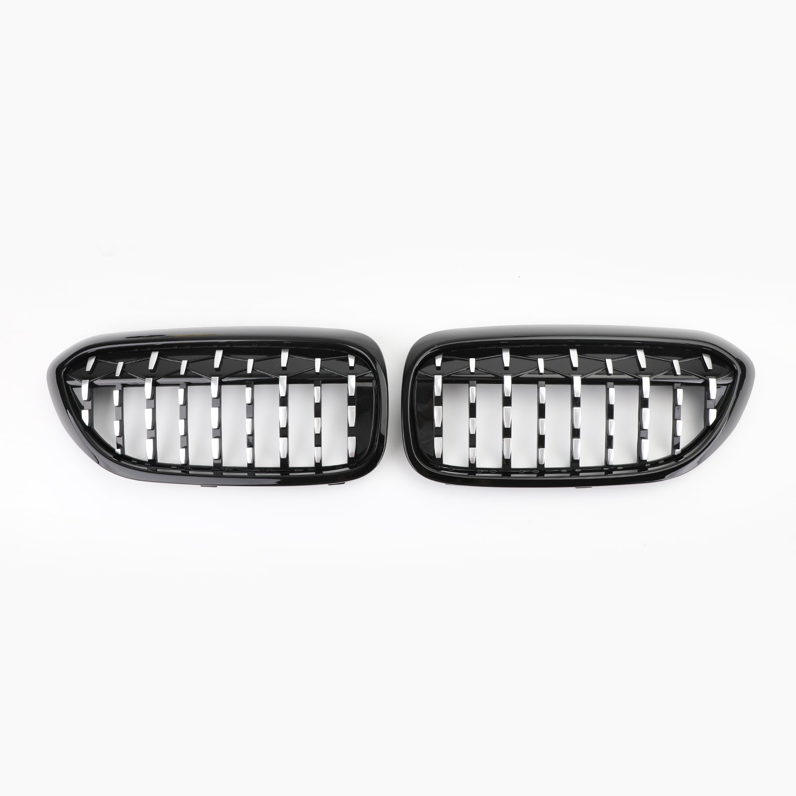 2017-2019 BMW G30 G38 5 Series 520i, 523i, 528i, 530i, 535i, 550i, 520d, 530d etc Black & Chrome Diamond Style Front Grill Generic