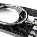 2009-2012 Audi A4 B8 nid d'abeille antibrouillard gril pare-chocs avant couvercle inférieur calandre noire 8KD 807 682 8KD 807 681-15