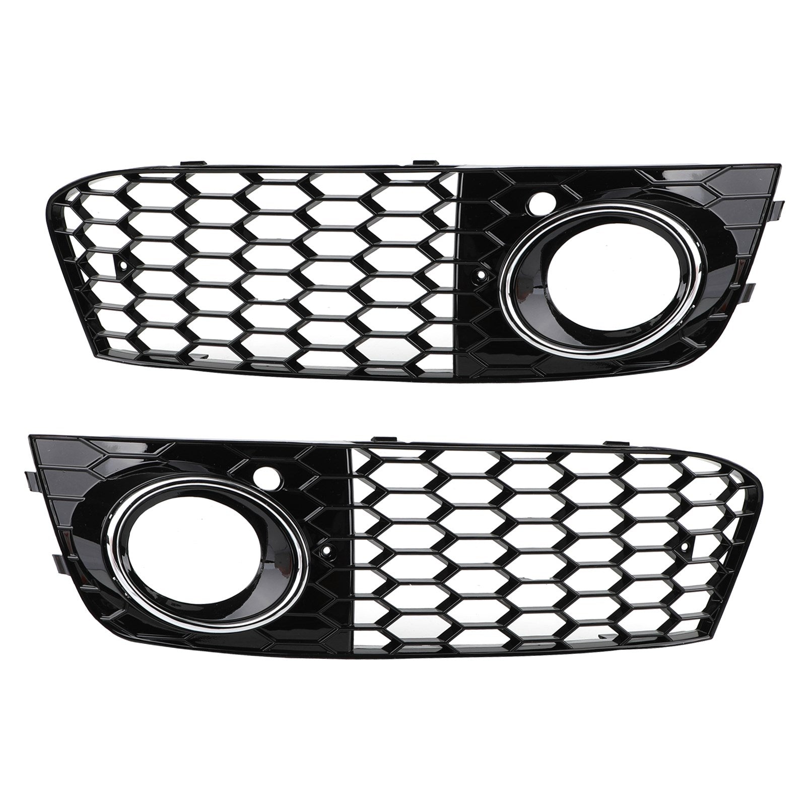 2009-2012 Audi A4 B8 nid d'abeille antibrouillard gril pare-chocs avant couvercle inférieur calandre noire 8KD 807 682 8KD 807 681