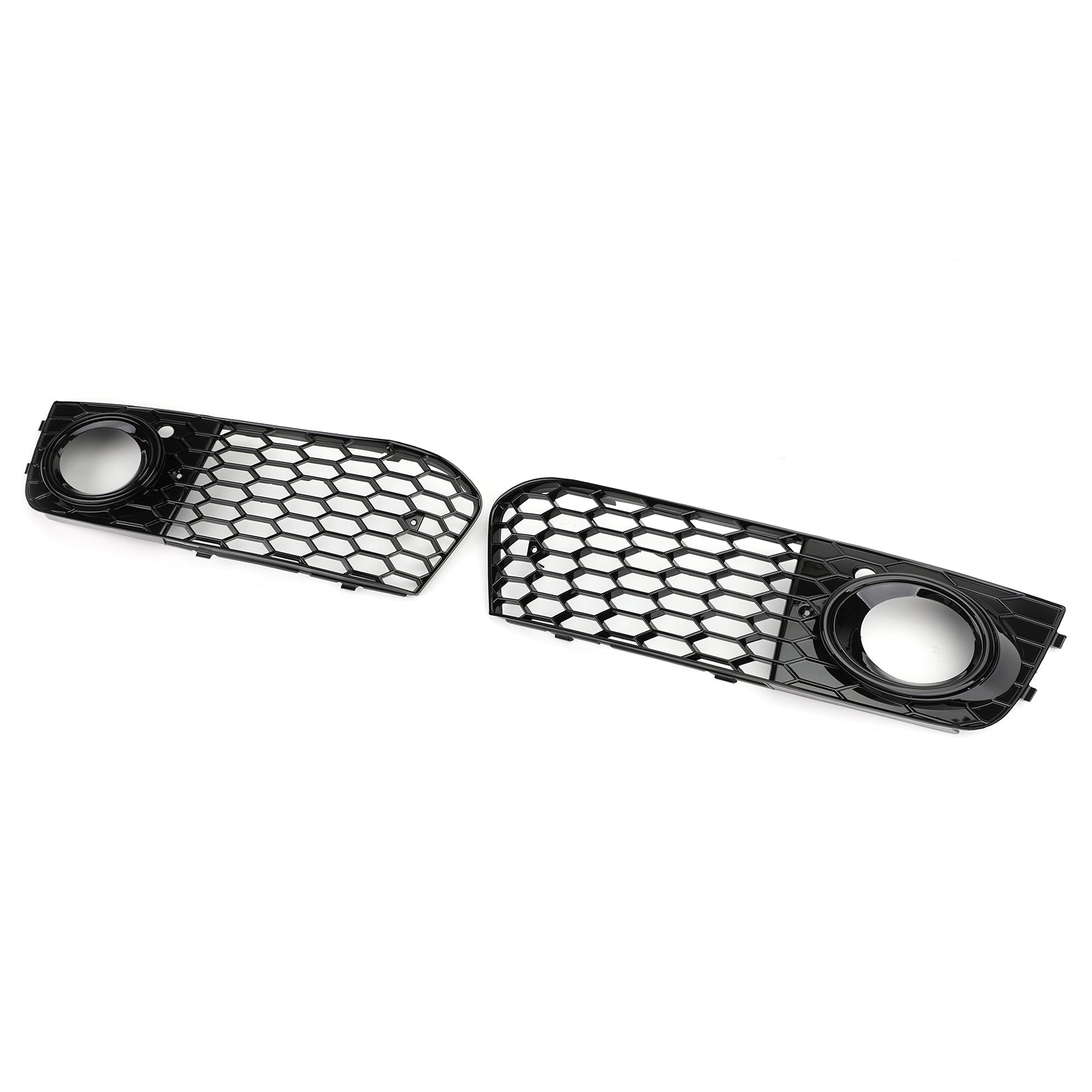 2009-2012 Audi A4 B8 nid d'abeille antibrouillard gril pare-chocs avant couvercle inférieur calandre noire 8KD 807 682 8KD 807 681