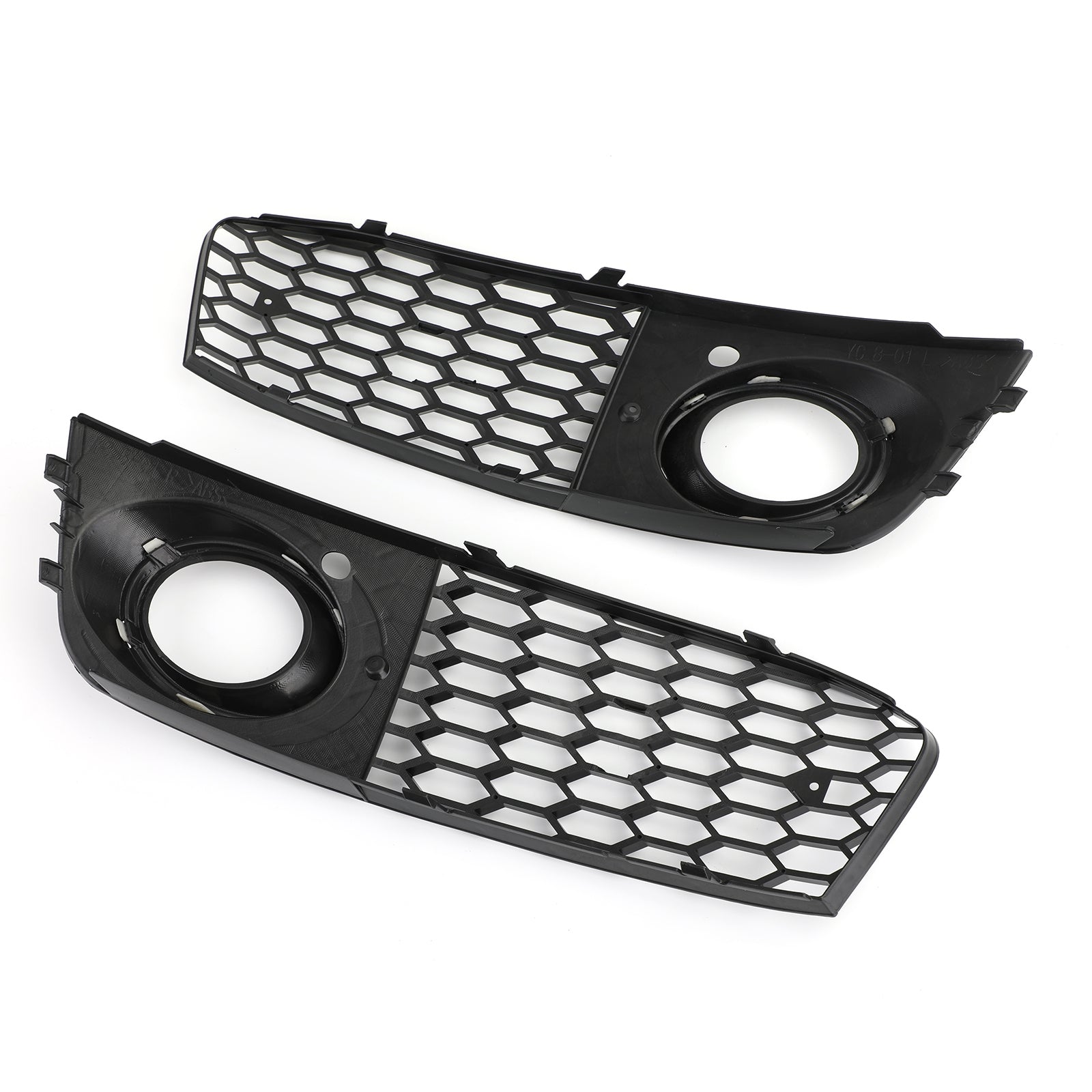 Audi 2009-2012 A4 B8 LH+RH Chrome Honeycomb Fog Light Grille Grills