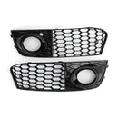 Audi 2009-2012 A4 B8 paire nid d'abeille maille antibrouillard ouvert grille d'aération prise-1