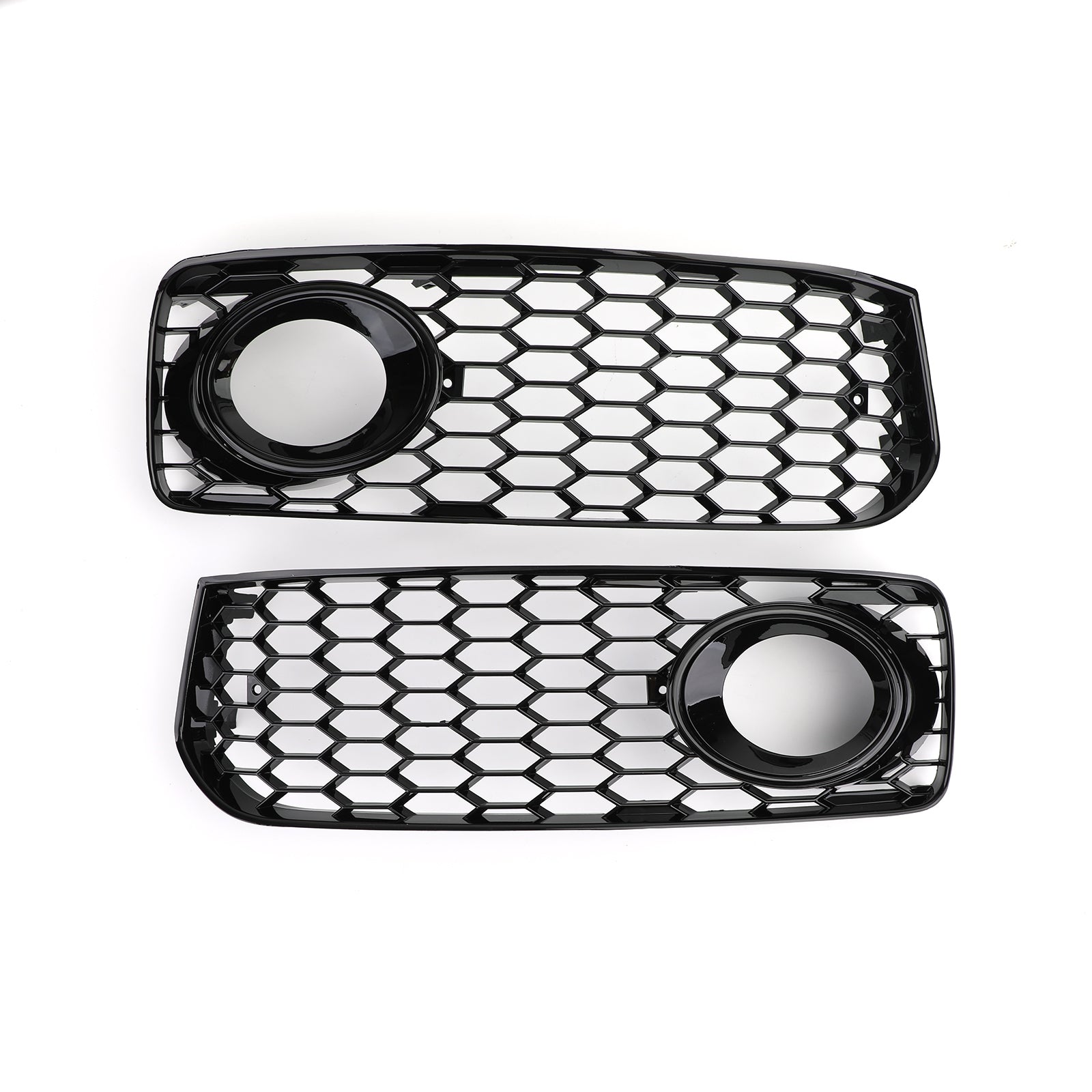 Audi 2008-2012 A5 S-Line S5 B8 RS5 2PCSFog Light Grill Grille Black Trim