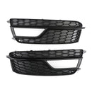 2012-2016 Audi A5 Sline / S5 B8.5 2PCS Front Fog Light Black Grille Front Bumper Honeycomb Lower Cover Grill-23