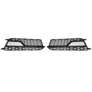 2012-2016 Audi A5 Sline / S5 B8.5 2PCS Front Fog Light Black Grille Front Bumper Honeycomb Lower Cover Grill-4