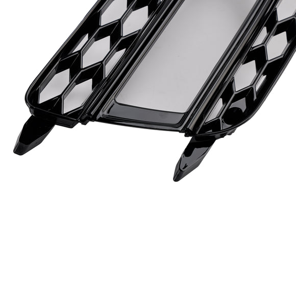 2012-2016 Audi A5 Sline / S5 B8.5 2PCS Front Fog Light Black Grille Front Bumper Honeycomb Lower Cover Grill