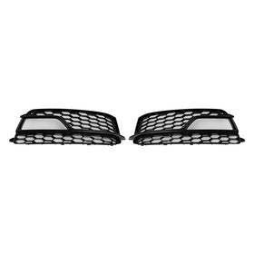 2012-2016 Audi A5 Sline/S5 B8.5 2 pièces feu antibrouillard avant calandre noire pare-chocs avant nid d'abeille couverture inférieure Grille