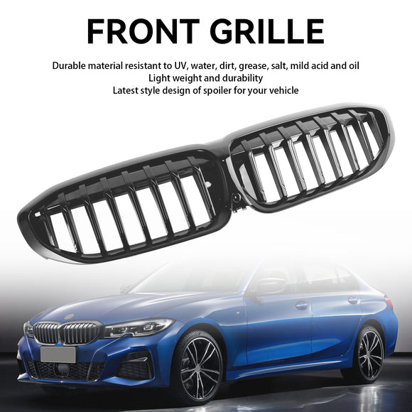 BMW G20 3er 2019–2022 320i/330i/320d/M340i/318i/330e Nierengrill, glänzend schwarzer Grill