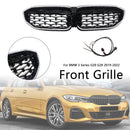 2019-2022 BMW 3 Series G20 G21 Pre-LCI Black Diamond LED Front Grill Upper Bumper Kidney Grille-3