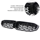 2019-2022 BMW 3 Series G20 G21 Pre-LCI Black Diamond LED Front Grill Upper Bumper Kidney Grille-4