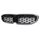 2019-2022 BMW 3 Series G20 G21 Pre-LCI Black Diamond LED Front Grill Upper Bumper Kidney Grille-12