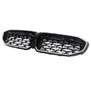2019-2022 BMW 3 Series G20 G21 Pre-LCI Black Diamond LED Front Grill Upper Bumper Kidney Grille-13