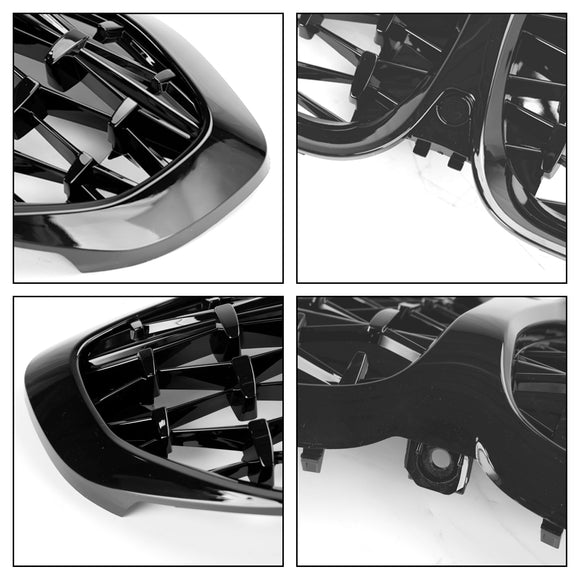 BMW 3 Series G20 G28 2019-2022 Front Bumper Kidney Grille Black Diamond Replacement Grill