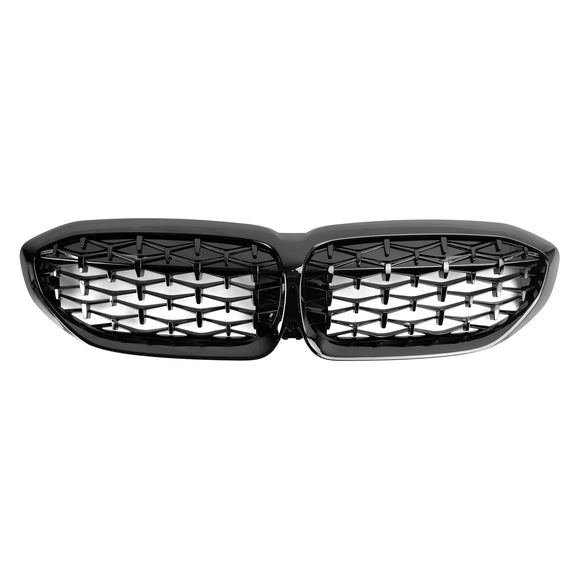 BMW 3 Series G20 G28 2019-2022 Front Bumper Kidney Grille Black Diamond Replacement Grill