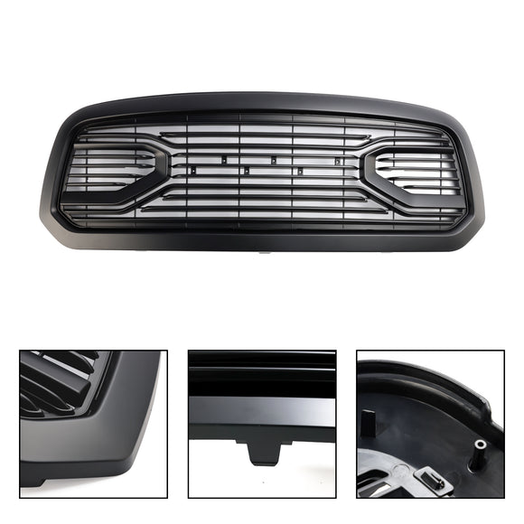 2013-2018 Dodge Ram 1500 Chrome Big Horn Style Grill Front Bumper Replacement Grille With RAM Letter