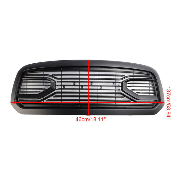 2013-2018 Dodge Ram 1500 Chrome Big Horn Style Grill Front Bumper Replacement Grille With RAM Letter