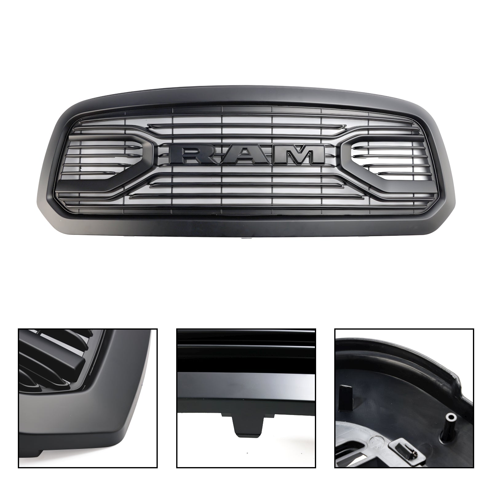 Dodge Ram 1500 2013-2018 Front Bumper Grill Black Replacement Grille