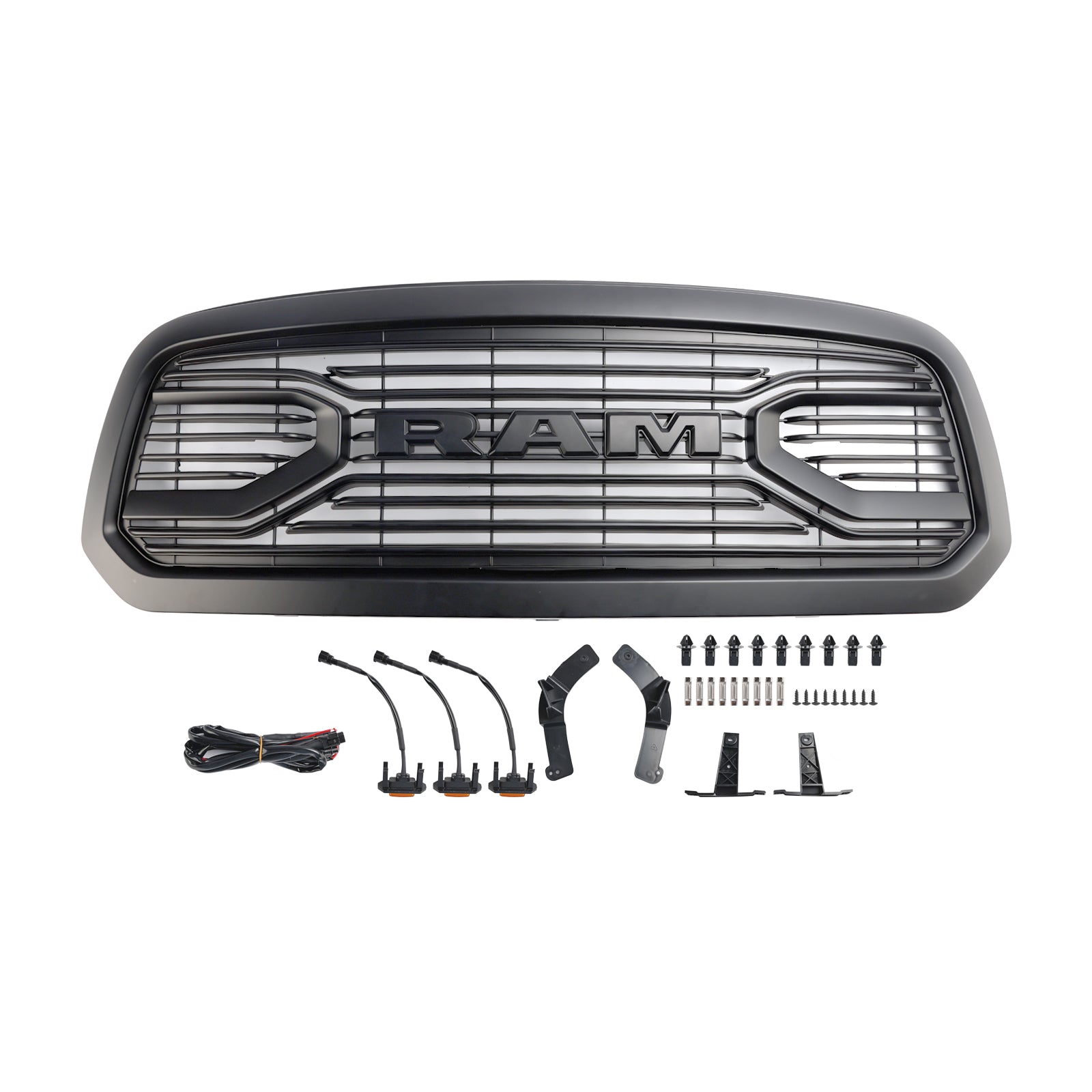 Dodge Ram 1500 2013-2018 Front Bumper Grill Black Replacement Grille