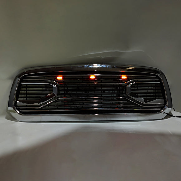 2013-2018 Dodge Ram 1500 Chrome Big Horn Style Grill Front Bumper Replacement Grille With RAM Letter