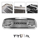 2013-2018 Dodge Ram 1500 Chrome Big Horn Style Grill Front Bumper Replacement Grille-9