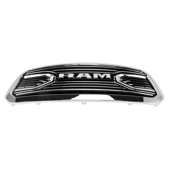 2013-2018 Dodge Ram 1500 Chrome Big Horn Style Grill Front Bumper Replacement Grille