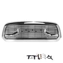 2013-2018 Dodge Ram 1500 Chrome Big Horn Style Grill Front Bumper Replacement Grille With RAM Letter-10