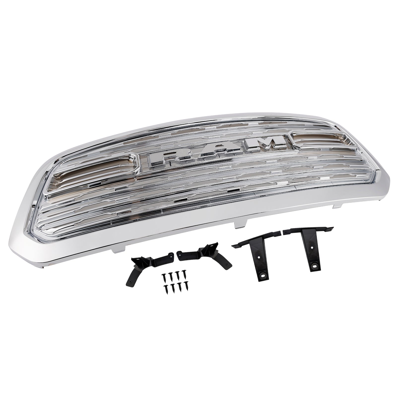 Dodge Ram 1500 2013-2018 Chrome LTD Style Front Bumper Grill Replacement Grille