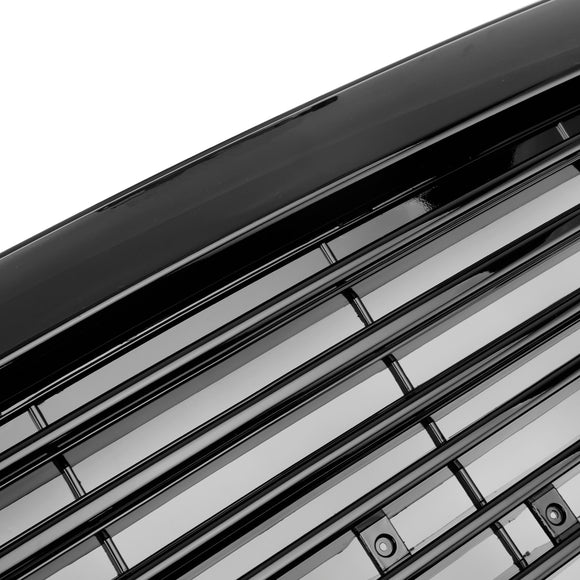 Dodge Ram 1500 2013-2018 Glossy Black Big Horn Grill Front Bumper Grill With LED & RAM Letter