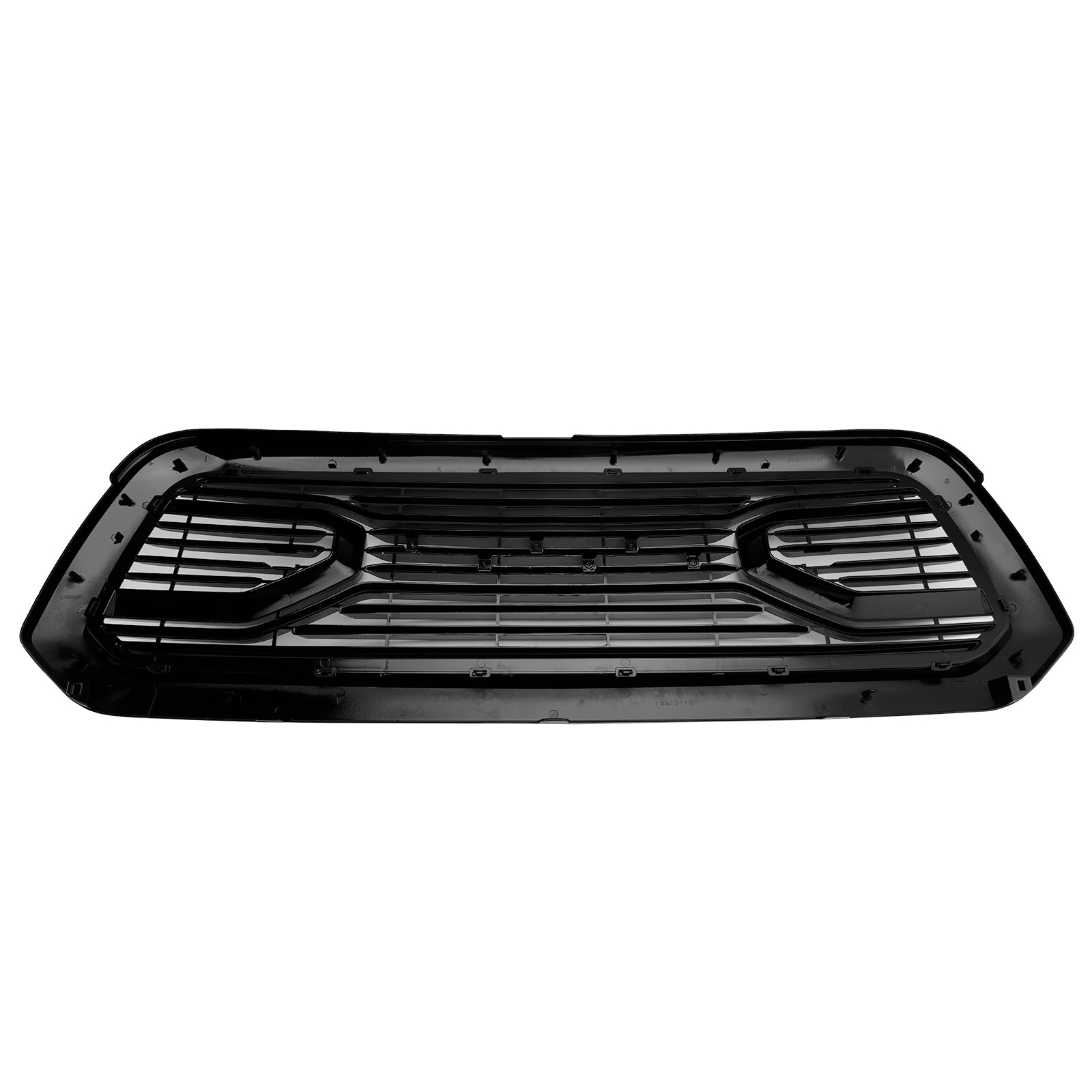 Dodge Ram 1500 2013-2018 Glossy Black Big Horn Grill Front Bumper Grill With LED