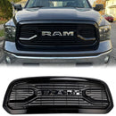 Dodge Ram 1500 2013-2018 Kiiltävä musta Big Horn Grill Etupuskurin säleikkö LED-valolla-1