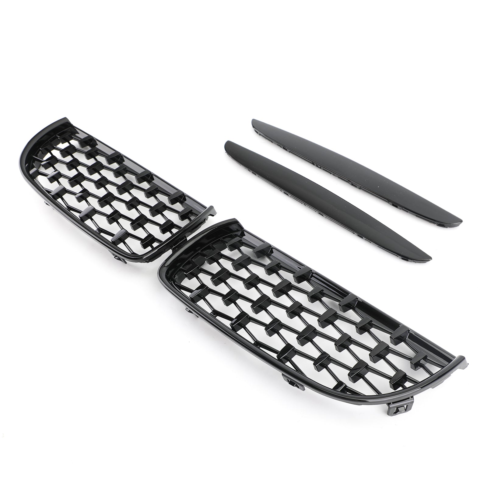 BMW 2005-2008 E90 3 Series 335i/328i/320d/330i/325i Sedan Meteor Black Kidney Grill Mesh Grille