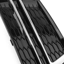 Audi A4 Sline/S4 B9 2016-2018 2 peças Grade inferior em favo de mel para para-choque dianteiro, cobertura do farol de neblina, grade preta 8W0 807 681 F 8W0 807 682 F-22