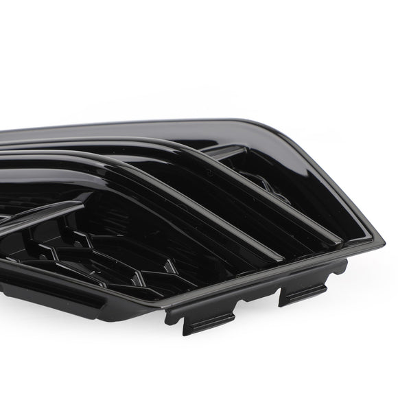 Audi A4 Sline/S4 B9 2016-2018 2 peças Grade inferior em favo de mel para para-choque dianteiro, cobertura do farol de neblina, grade preta 8W0 807 681 F 8W0 807 682 F