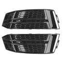 2016-2018 Audi A4 B9 S-Line / S4 Pair Front Fog Light Cover Bumper Grill 8W0807681F 8W0807682F Generic-14