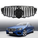 Mercedes-Benz 2016-2019 W213 Calandre avant noire brillante avec emblème étoile pour Classe E E200 E300 E400 E43 GTR-4