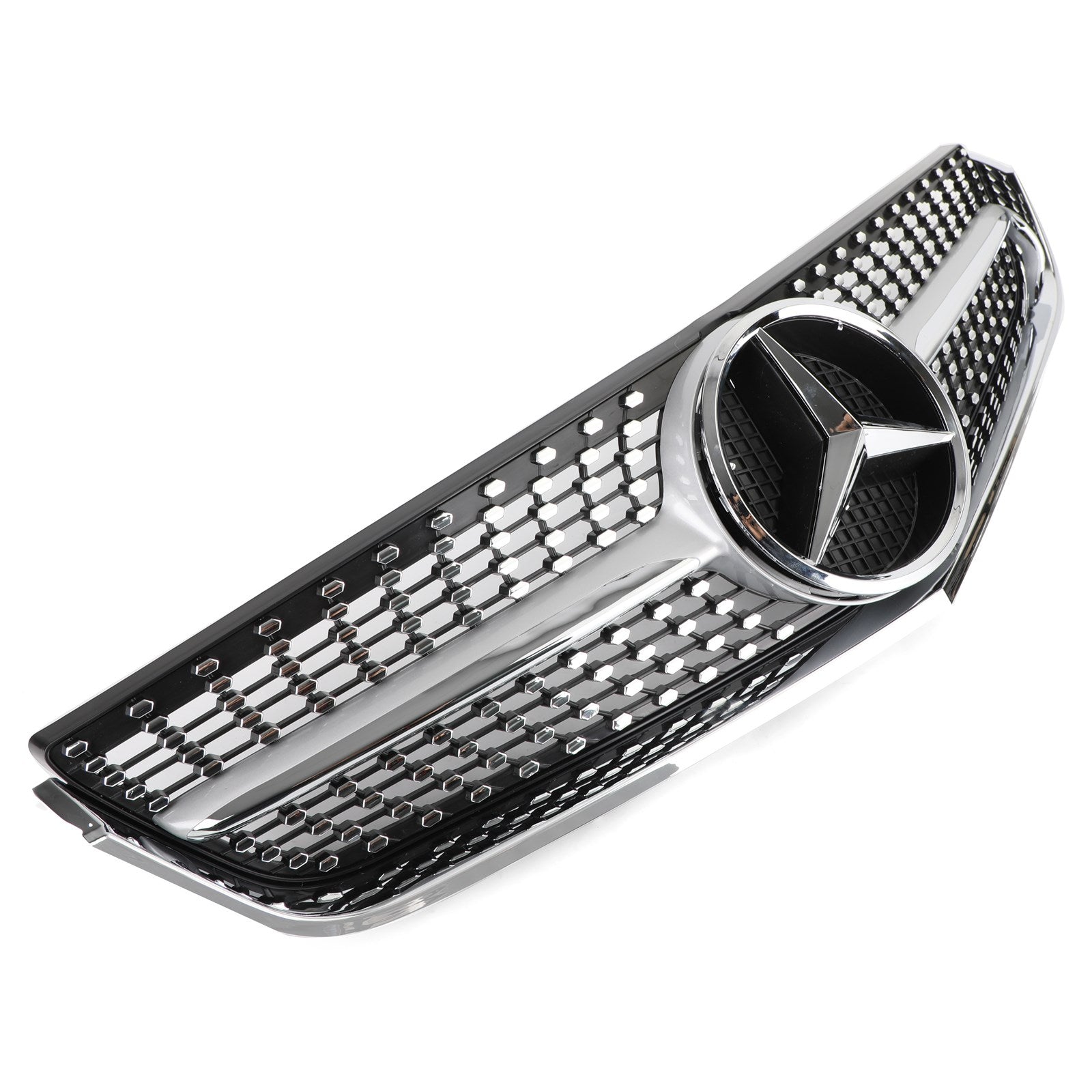 Mercedes Benz 2009-2013 E-Class W207 C207 Coupe Convertible AMG Front Grill Chrome Replacement Grille