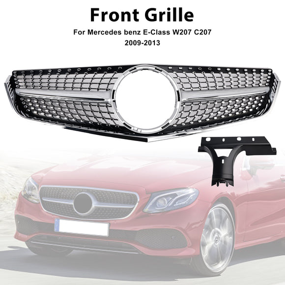 2009–2013 Mercedes Benz E-Klasse Coupé/Cabrio W207 C207 Diamond Frontgrill Chrom Ersatz-Stoßstangengrill