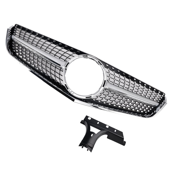 2009–2013 Mercedes Benz E-Klasse Coupé/Cabrio W207 C207 Diamond Frontgrill Chrom Ersatz-Stoßstangengrill
