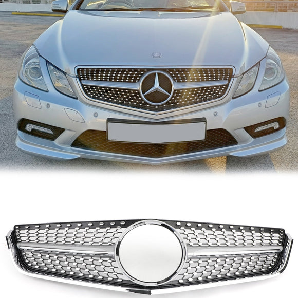 Mercedes-Benz Classe E Coupé/Cabriolet (2009-2013) W207 Grille de pare-chocs avant chromée de remplacement C207 Diamond