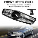 Mercedes-Benz Classe C 2008-2013 W204 Grade dianteira preta para C250, C300 e C350-3
