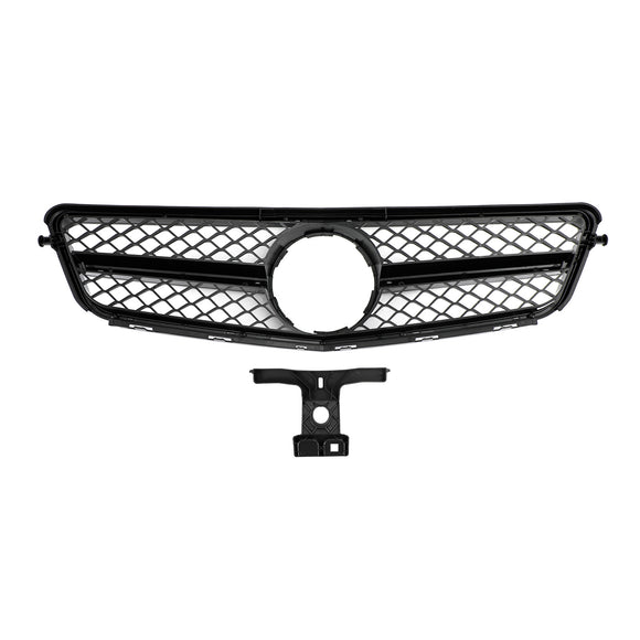 Mercedes Benz 2008-2013 C-klass W204 C180/C200/C220/C250/C300/C350 Främre stötfångargrill Svart galler