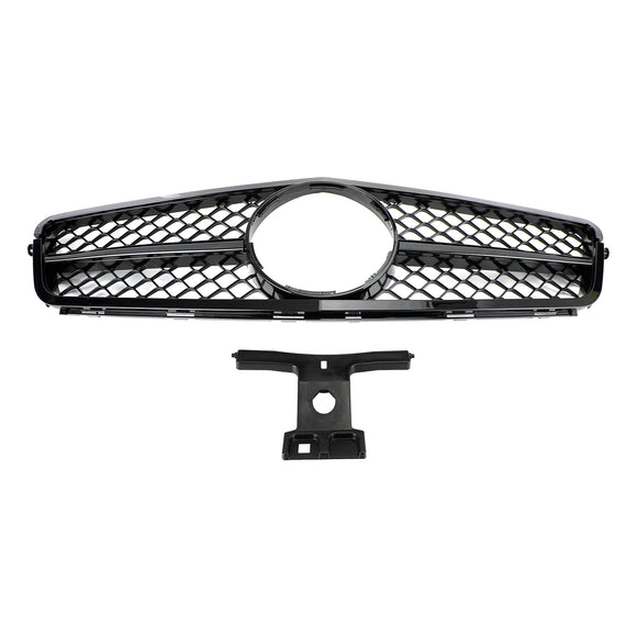Mercedes Benz 2008-2013 C-klass W204 C180/C200/C220/C250/C300/C350 Främre stötfångargrill Svart galler